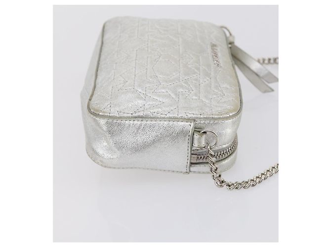 Borsa a Spalla in Pelle Jimmy Choo 2 Set Nero Argento Auth BA7835 - vista 12