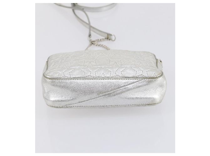 Borsa a Spalla in Pelle Jimmy Choo 2 Set Nero Argento Auth BA7835 - vista 15