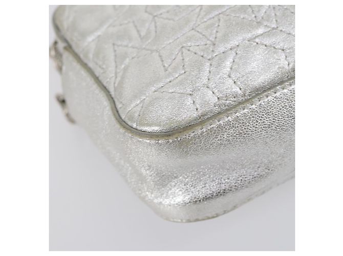 Borsa a Spalla in Pelle Jimmy Choo 2 Set Nero Argento Auth BA7835 - vista 16