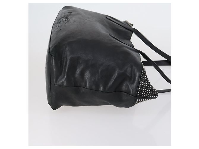 Borsa a Spalla in Pelle Jimmy Choo 2 Set Nero Argento Auth BA7835 - vista 4