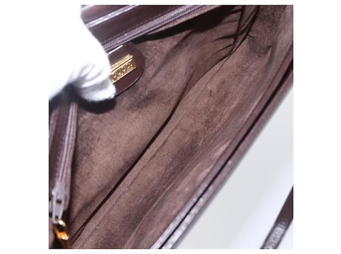 Borsa a Spalla in Pelle Marrone Oro GUCCI 004 46 0087 Auth ka263 D'oro - vista 17