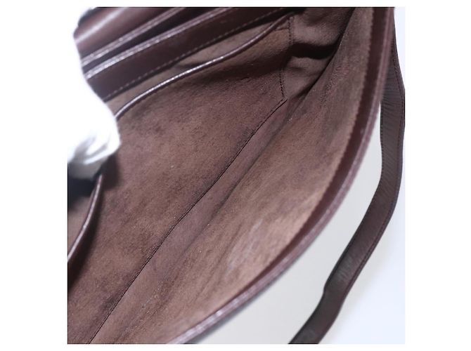 Borsa a Spalla in Pelle Marrone Oro GUCCI 004 46 0087 Auth ka263 D'oro - vista 22