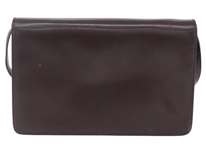 Borsa a Spalla in Pelle Marrone Oro GUCCI 004 46 0087 Auth ka263 D'oro - vista 3