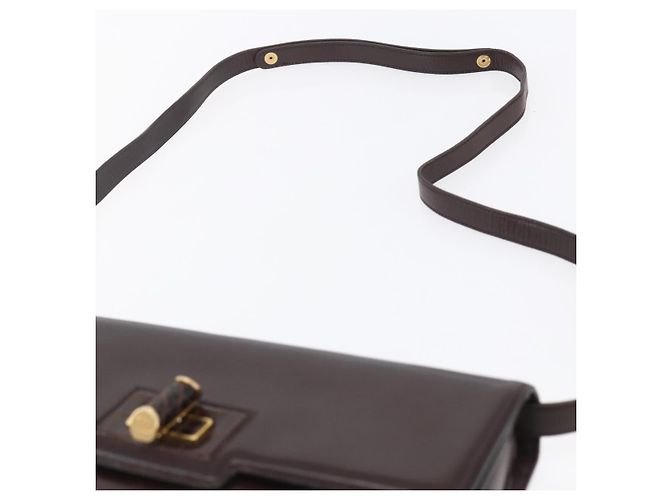 Borsa a Spalla in Pelle Marrone Oro GUCCI 004 46 0087 Auth ka263 D'oro - vista 8