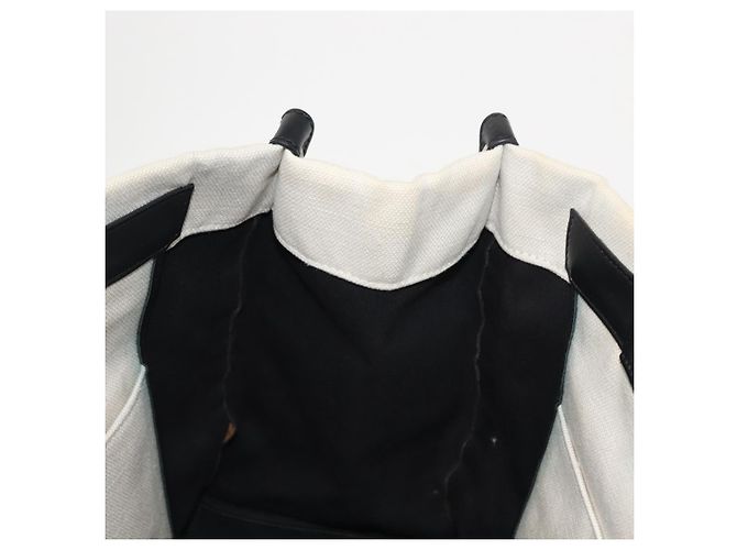 VALENTINO Borsa Tote Studs Canvas Bianca Argento Auth bs30222 Bianco - vista 17