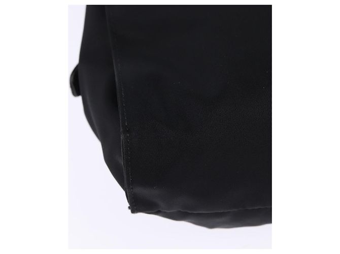 PRADA Borsa a mano in nylon pelle nera argento Auth SW1713 Nero - vista 15
