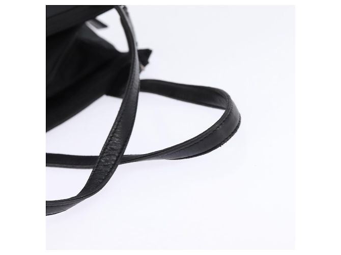 PRADA Borsa a mano in nylon pelle nera argento Auth SW1713 Nero - vista 7
