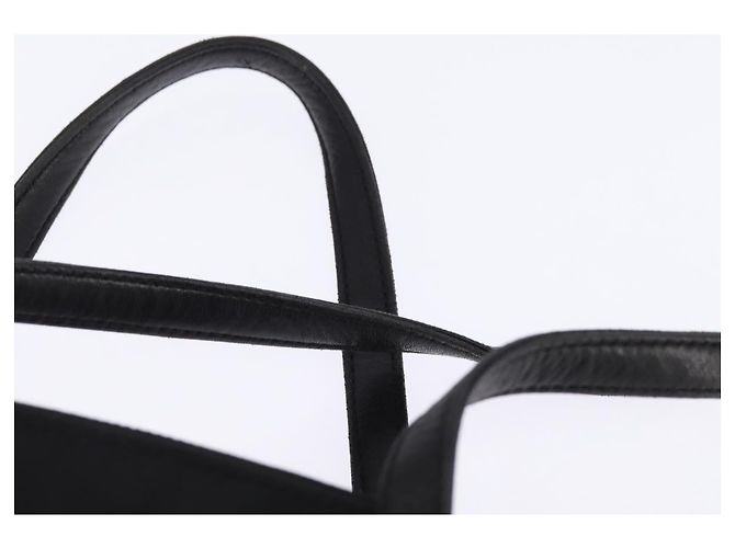 PRADA Borsa a mano in nylon pelle nera argento Auth SW1713 Nero - vista 8