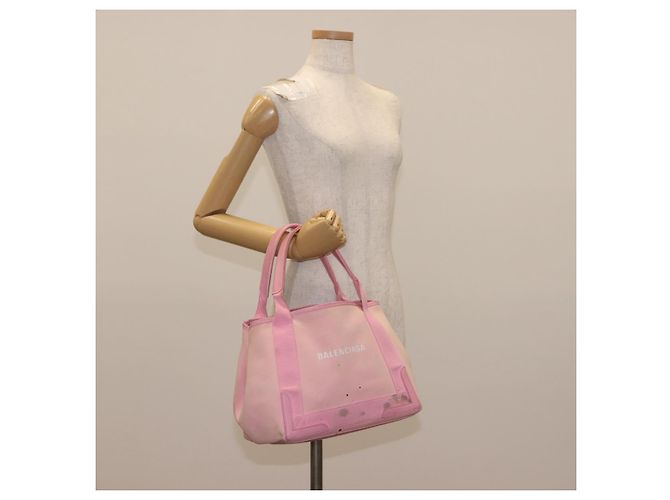 Balenciaga Borsa a mano Cabas S in tela rosa Auth BA7091 - vista 24