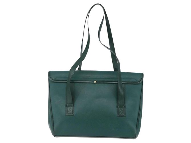 Borsa a Spalla in Pelle Gucci Verde Oro 001 115 1199 Auth 147490 - vista 2