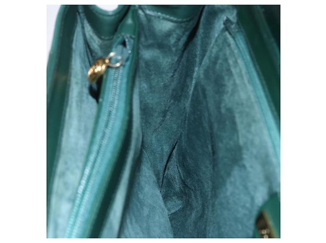 Borsa a Spalla in Pelle Gucci Verde Oro 001 115 1199 Auth 147490 - vista 20