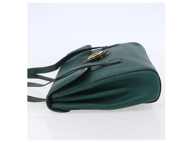 Borsa a Spalla in Pelle Gucci Verde Oro 001 115 1199 Auth 147490 - vista 3
