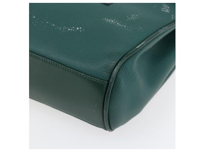Borsa a Spalla in Pelle Gucci Verde Oro 001 115 1199 Auth 147490 - vista 9