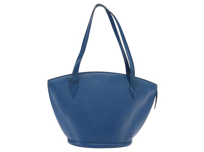 LOUIS VUITTON Borsa a Spalla Epi Saint Jacques Blu M52275 LV Auth 146699 - vista 13