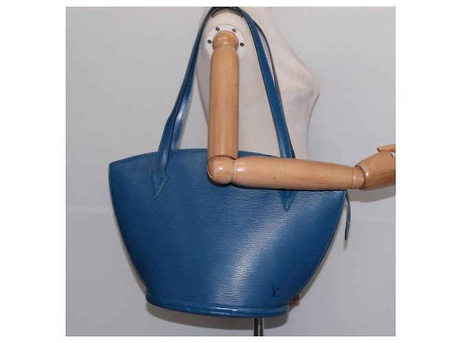 LOUIS VUITTON Borsa a Spalla Epi Saint Jacques Blu M52275 LV Auth 146699 - vista 21