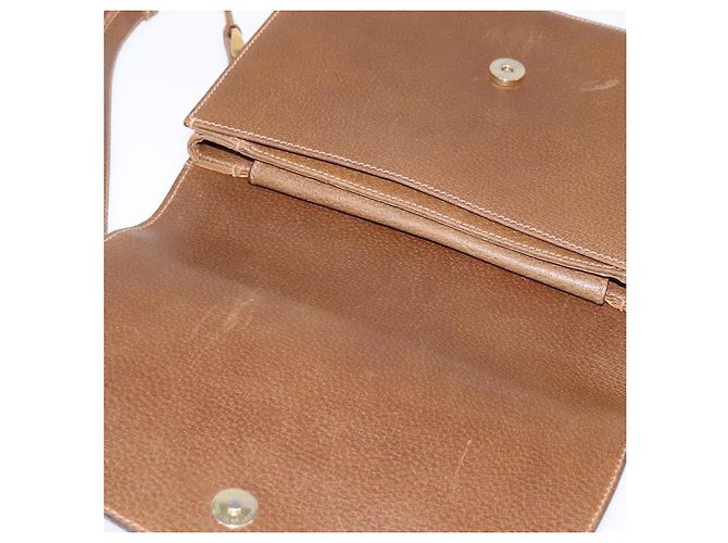 Borsa a Spalla in Pelle Gucci Oro Marrone Auth ep11437 D'oro - vista 10