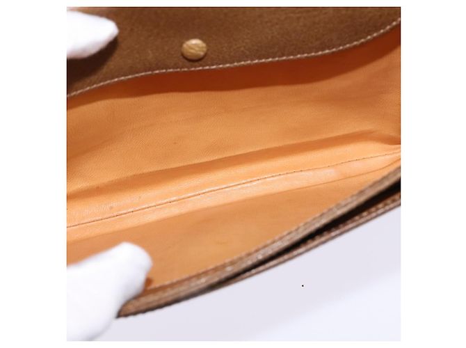 Borsa a Spalla in Pelle Gucci Oro Marrone Auth ep11437 D'oro - vista 11