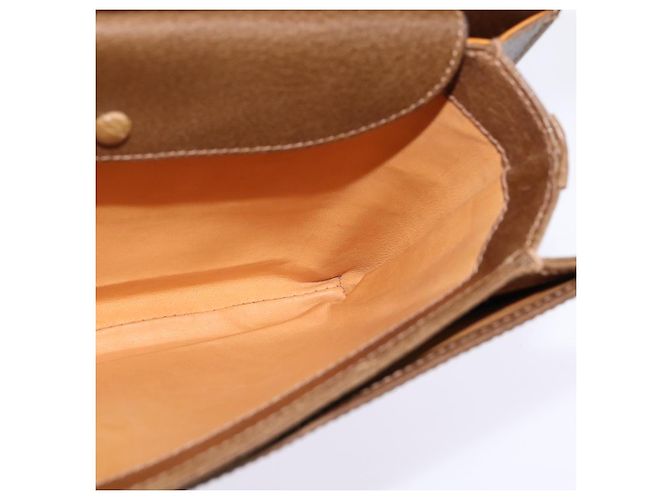 Borsa a Spalla in Pelle Gucci Oro Marrone Auth ep11437 D'oro - vista 18
