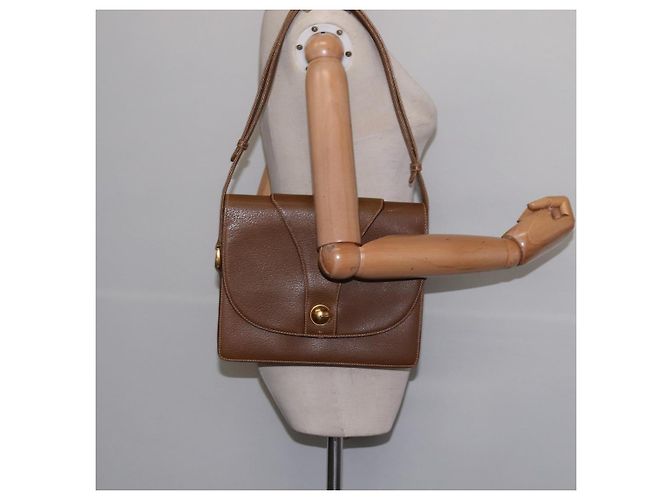 Borsa a Spalla in Pelle Gucci Oro Marrone Auth ep11437 D'oro - vista 21