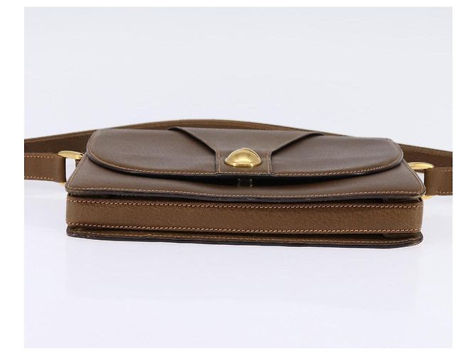 Borsa a Spalla in Pelle Gucci Oro Marrone Auth ep11437 D'oro - vista 5