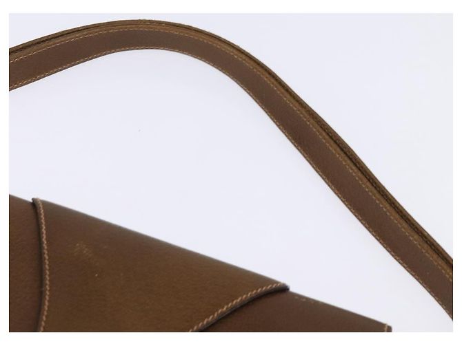 Borsa a Spalla in Pelle Gucci Oro Marrone Auth ep11437 D'oro - vista 8