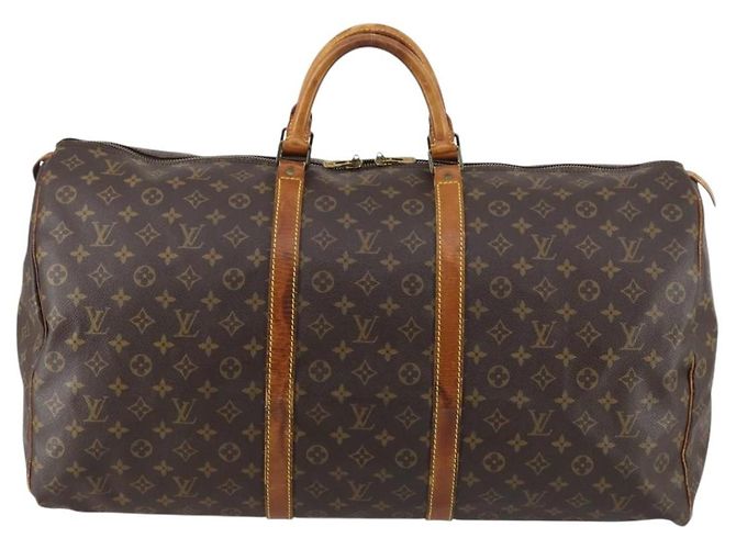 LOUIS VUITTON Borsa Boston Monogram Keepall 60 M41422 LV Auth 147329 Monogramma - vista 13