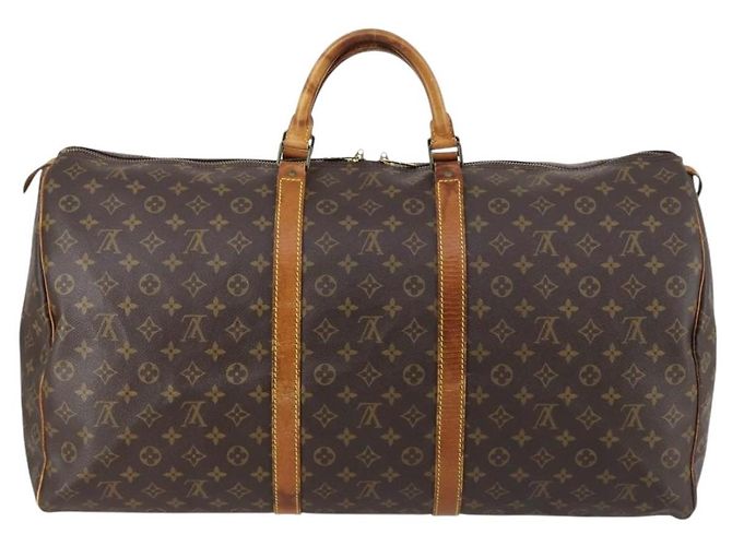 LOUIS VUITTON Borsa Boston Monogram Keepall 60 M41422 LV Auth 147329 Monogramma - vista 2