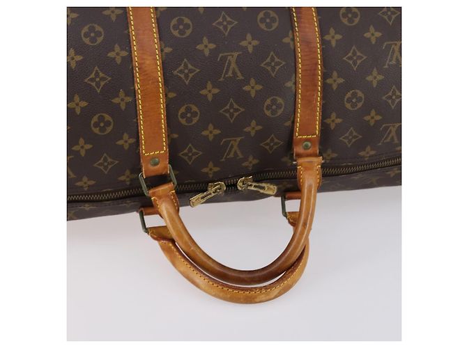 LOUIS VUITTON Borsa Boston Monogram Keepall 60 M41422 LV Auth 147329 Monogramma - vista 7