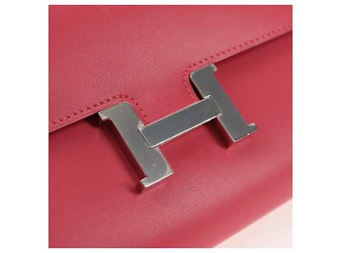 Hermès HERMES Lange Constance Geldbörse Leder Rosa Auth 141188M Pink - Ansicht 18