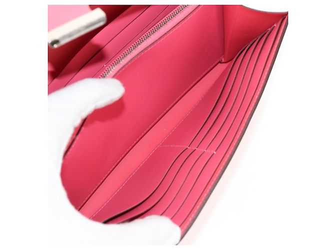 Hermès HERMES Lange Constance Geldbörse Leder Rosa Auth 141188M Pink - Ansicht 24