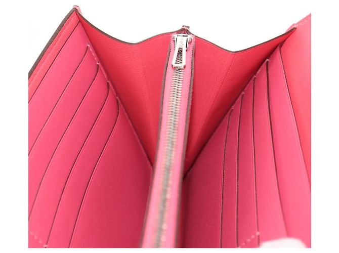 Hermès HERMES Lange Constance Geldbörse Leder Rosa Auth 141188M Pink - Ansicht 26