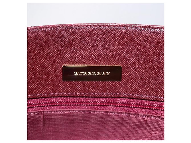 Borsa Tote Nova Check Burberry in Tela Beige Oro Auth ep11287 D'oro - vista 11
