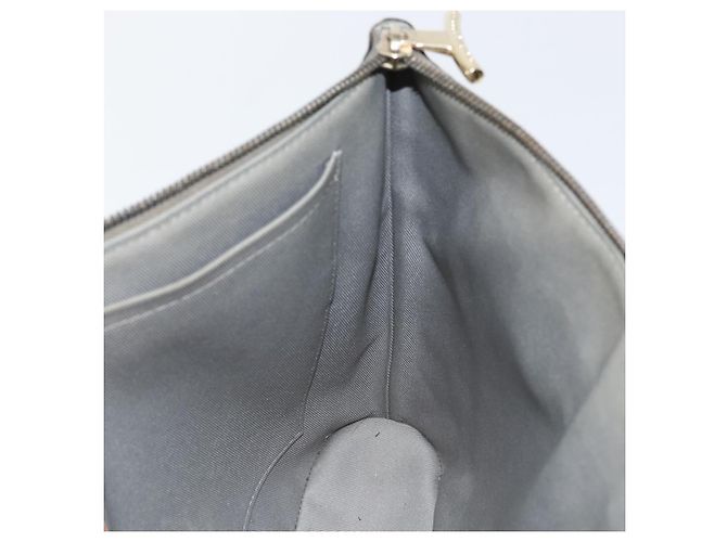LOUIS VUITTON Pochette Cosmos in titanio Monogram Grigia M63240 LV Auth 147363 Marrone - vista 18