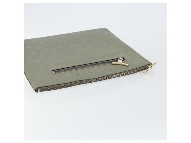 LOUIS VUITTON Pochette Cosmos in titanio Monogram Grigia M63240 LV Auth 147363 Marrone - vista 5