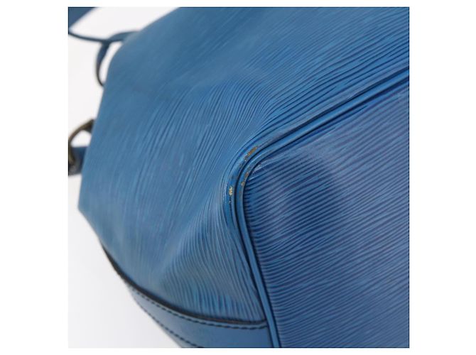 Noe LOUIS VUITTON Borsa a Spalla Petit Noé Epi Blu M44105 LV Auth 145448 - vista 11