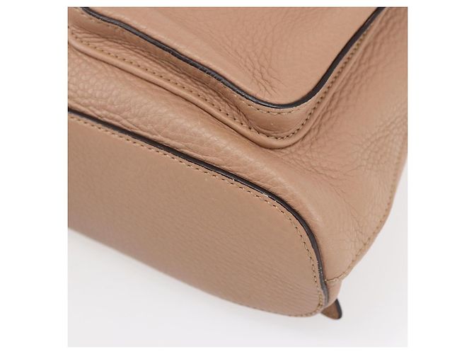 Zaino in pelle beige oro GUCCI Bamboo 370833 Auth fm4914 - vista 12