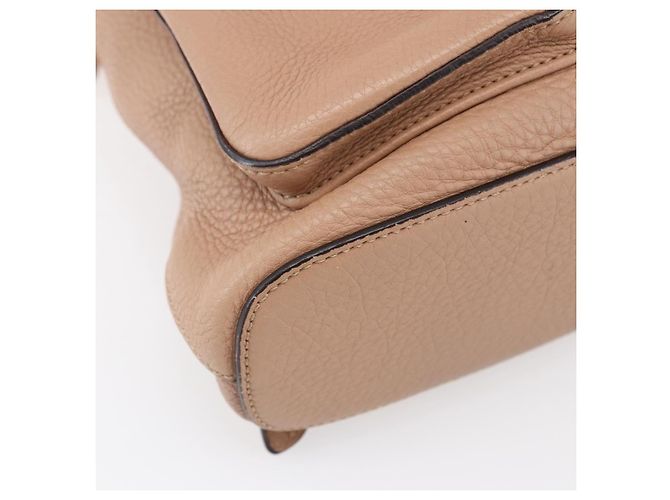 Zaino in pelle beige oro GUCCI Bamboo 370833 Auth fm4914 - vista 13