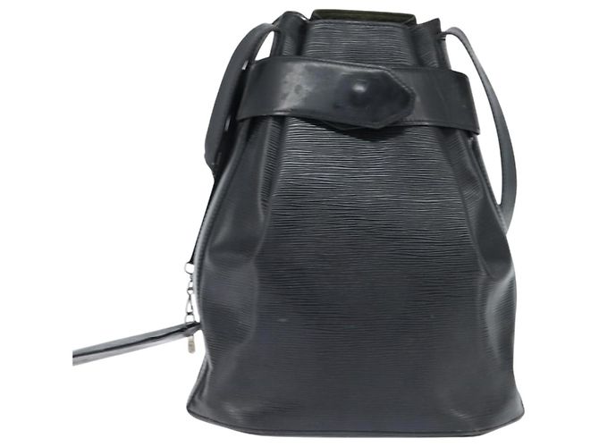 LOUIS VUITTON Epi Sac Depaule GM Shoulder Bag Black M80155 LV Auth 149082 - view 13