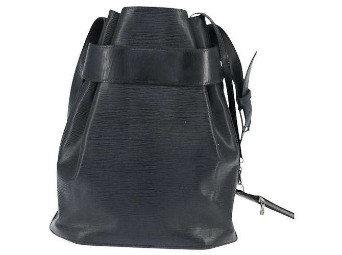 LOUIS VUITTON Epi Sac Depaule GM Shoulder Bag Black M80155 LV Auth 149082 - view 2