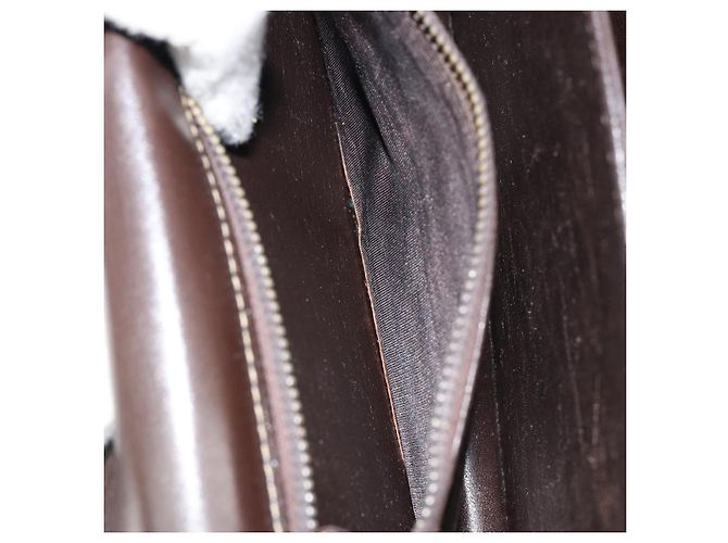 Céline Borsa a Spalla Celine C Sulky in Tela Marrone Oro Auth gh1083 D'oro - vista 22