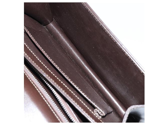 Céline Borsa a Spalla Celine C Sulky in Tela Marrone Oro Auth gh1083 D'oro - vista 23