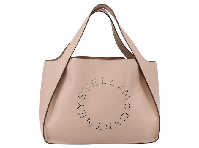 Autre Marque Borsa Tote in pelle beige Stella McCartney 502793 Auth BA7042 - vista 13
