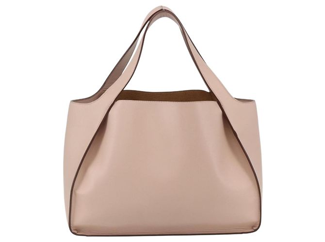 Autre Marque Borsa Tote in pelle beige Stella McCartney 502793 Auth BA7042 - vista 2