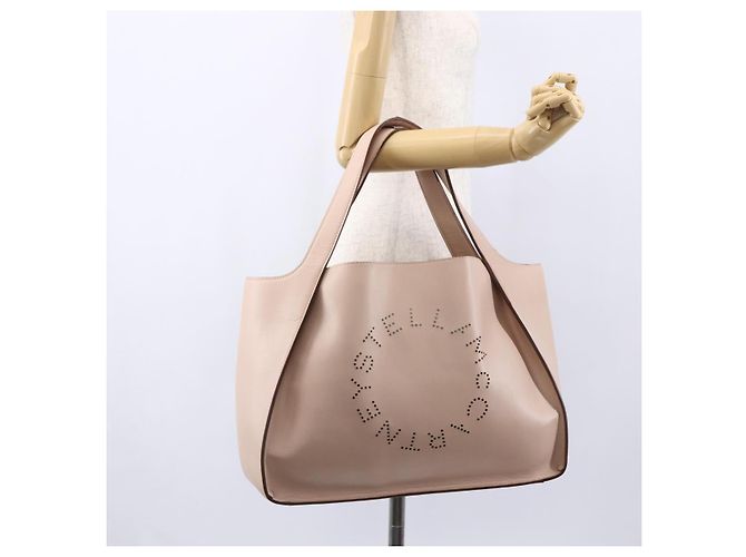 Autre Marque Borsa Tote in pelle beige Stella McCartney 502793 Auth BA7042 - vista 22