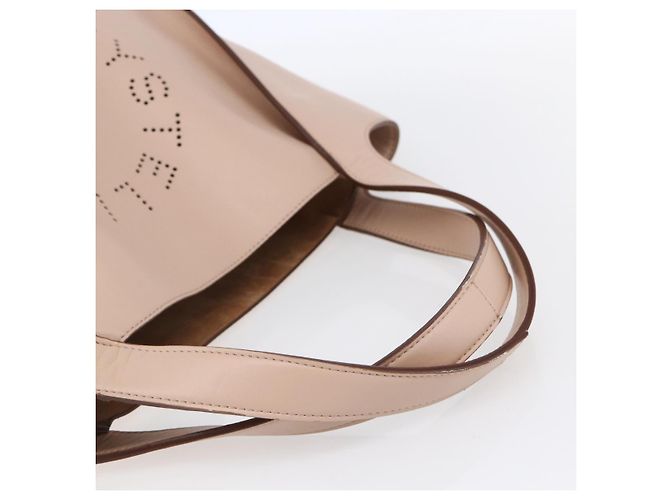 Autre Marque Borsa Tote in pelle beige Stella McCartney 502793 Auth BA7042 - vista 7