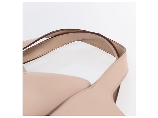 Autre Marque Borsa Tote in pelle beige Stella McCartney 502793 Auth BA7042 - vista 8