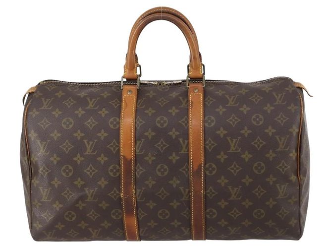 LOUIS VUITTON Borsa Boston Monogram Keepall 45 M41428 LV Auth bs29404 Monogramma - vista 13