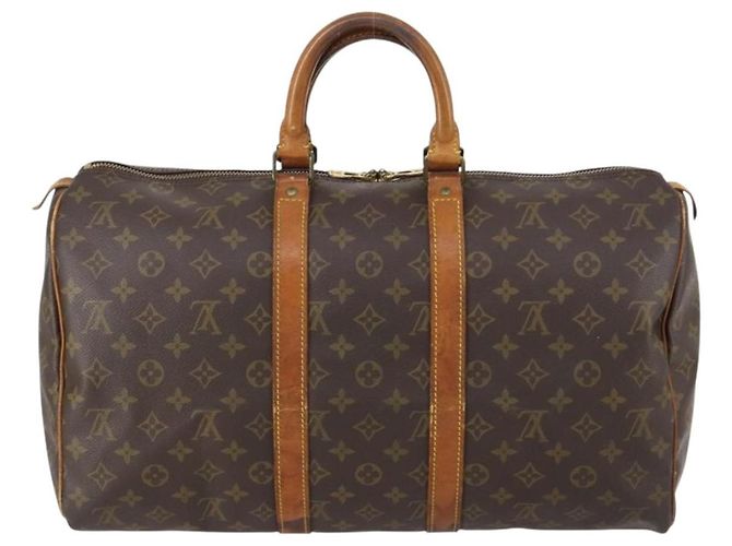 LOUIS VUITTON Borsa Boston Monogram Keepall 45 M41428 LV Auth bs29404 Monogramma - vista 2