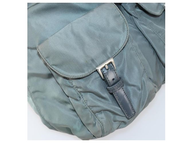 PRADA Rucksack aus grauem Nylon mit Silber authentisch kk572 Braun - Ansicht 24