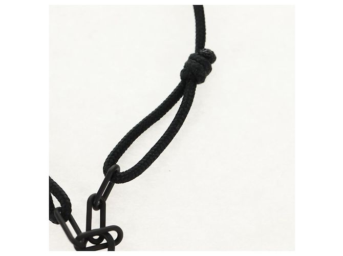Bracciale Lockit Virgil Abloh in titanio nero LOUIS VUITTON Q05270 LV Auth 136563M - vista 5